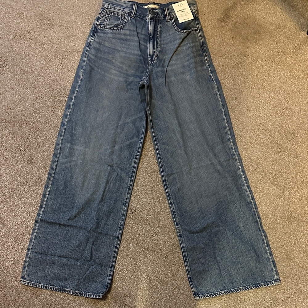 NWT Madewell Flare & Wide Leg Blue Jeans Sz 25